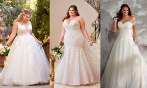body positive bridal wedding dress silhouettes plus size bride