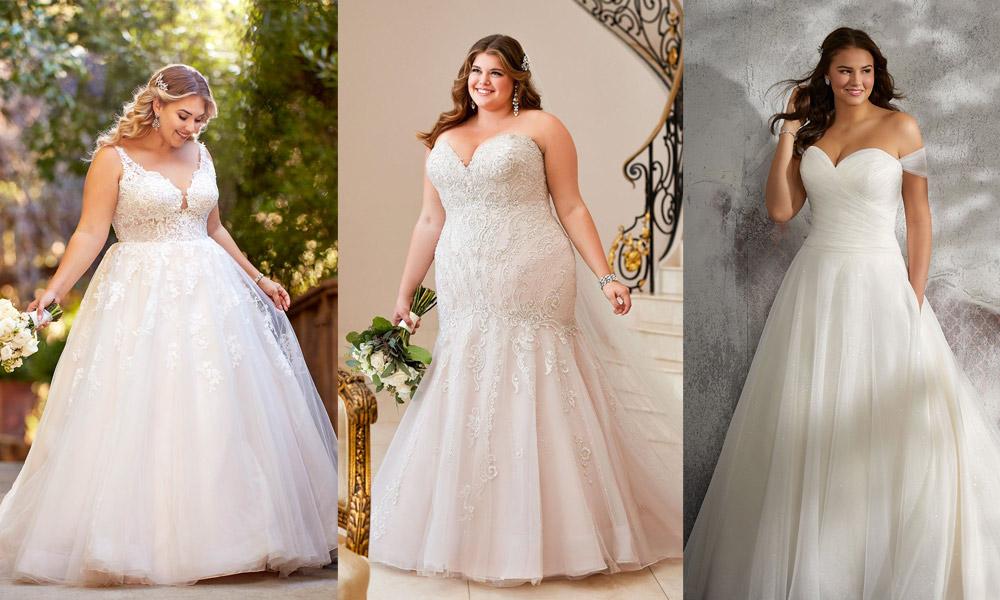 body positive bridal wedding dress silhouettes plus size bride